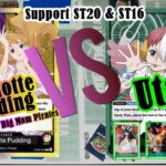 Main Kartu #onepiece |  Charlotte Pudding Ungu Kuning OP08 vs Uta Hijau ST11 | Support ST20 & ST16