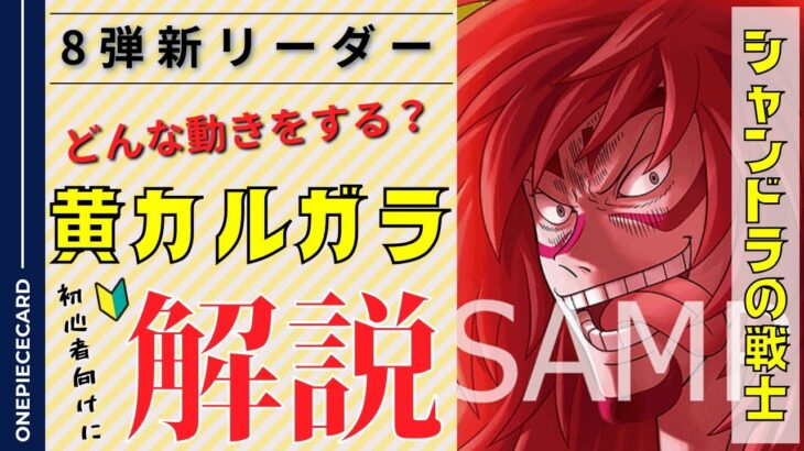 【ワンピースカード初心者向け】東京エリア予選で活躍！？８弾新リーダーの黄カルガラについて解説！