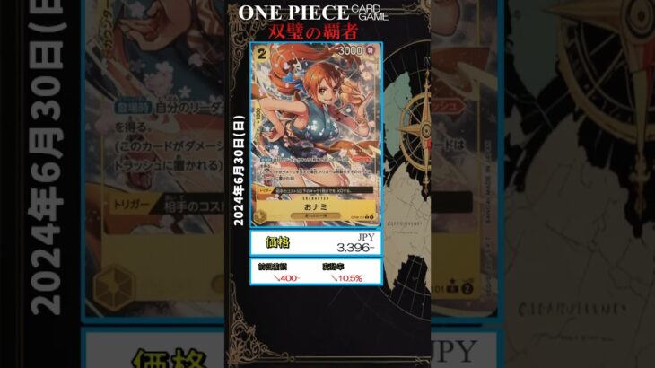 【ワンピースカードゲーム】双璧の覇者 2024.6.30 相場まとめ #onepiece #ワンピース #ワンピースカード相場