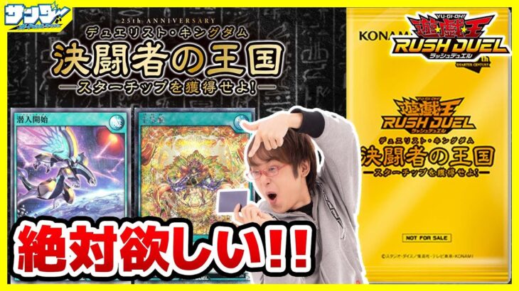 【#遊戯王】新規入り6種類コンプなるか！？「決闘者の王国 -スターチップを獲得せよ！- 」限定パック6パック【#ラッシュデュエル】【#開封】