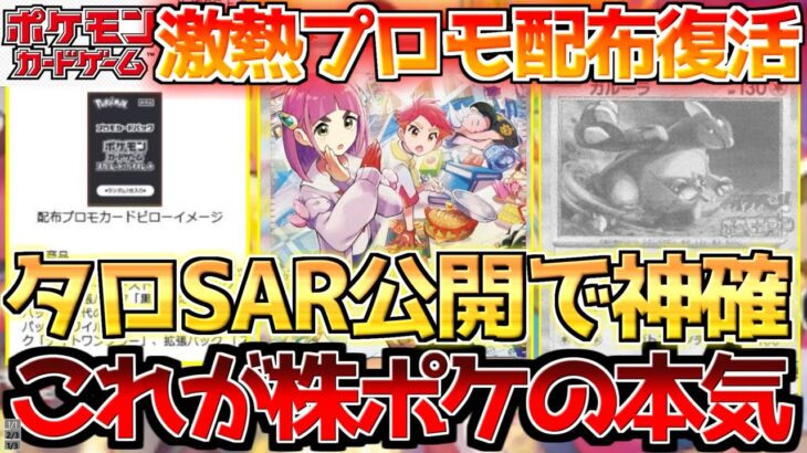 【ポケカ】タロSAR確定でステラミラクルが更に神パックに!!激熱のプロモキャンペーンも開催決定!!【ポケモンカード最新情報】Pokemon Cards