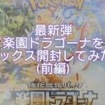 (ポケカ)新弾強化拡張パック 楽園ドラゴーナを1ボックス開封してみた！(前編)