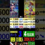 10/5 4社比較 ③/3 発売1ヶ月後 新たなる皇帝 買取価格 ワンピカード