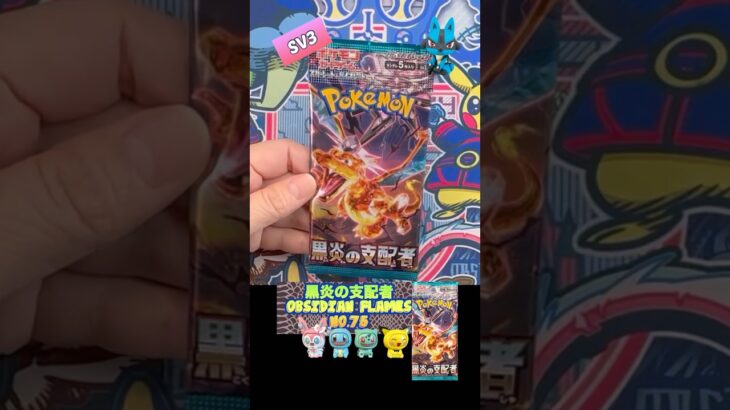 【ポケカ開封】黒炎の支配者　No.75 Opening OBSIDIAN FLAMES