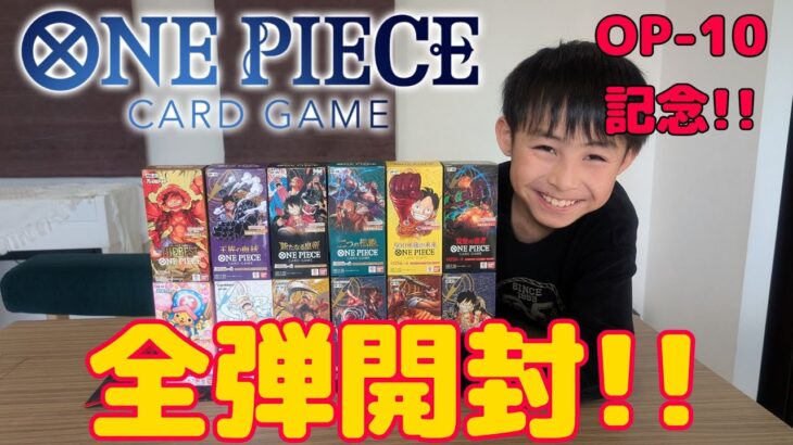 【ワンピースカード】OP-10を記念して全部のブースターパック開封してみた