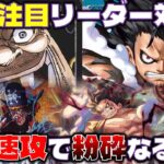 【対戦動画】11弾最注目のリーダー青紫ルフィと環境TOPの黒ティーチで対決！青は速攻の時代。黒ティーチVS青紫ルフィ