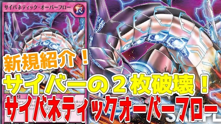 【ラッシュデュエル】新規紹介！サイバネティックオーバーフロー！サイバードラゴンの罠カード！２枚破壊！！！【遊戯王】