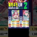 3/30 ②/4 発売1ケ月後 神速 発売4社比較 神速の拳 ワンピカード