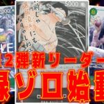 【ワンピースカード】12弾新リーダー！緑ゾロ始動！　青紫ルフィVS緑ゾロ！　初心者・中級者向け