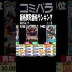 4/17 ①/2 コミパラ 価格ランキング 大量再販後の最新販売買取価格【ワンピースカード】One Piece Card Comipara Price Ranking