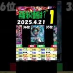 4/21 ①/4 神速 再販後の4社の販売買取比較 神速の拳 ワンピカード