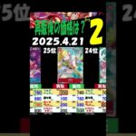 4/21 ②/4 神速 再販後の4社の販売買取比較 神速の拳 ワンピカード