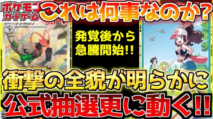 【ポケカ】謎の存在が1人…優劣はっきり分かれる展開??公式ラストチャンスも到来!!【ポケモンカード最新情報】