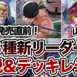 【12弾新リーダー】全6種解説&デッキ紹介！【師弟の絆/ワンピースカードゲーム】