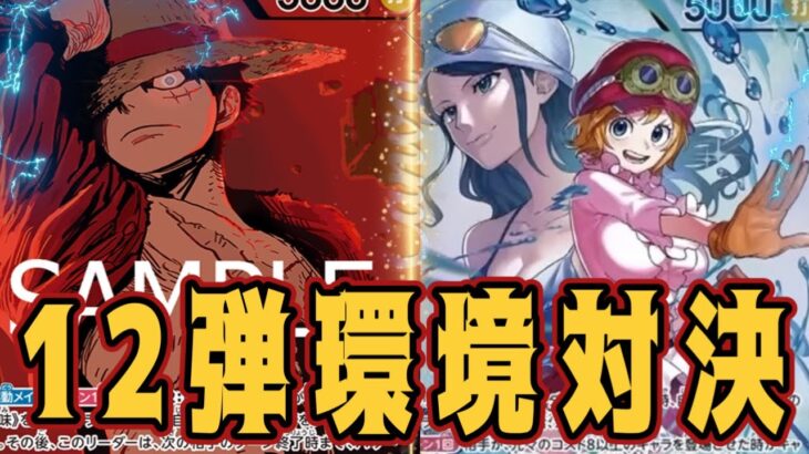 【ワンピースカード】12弾環境対決！　緑紫ルフィVS黒黄コアラ！　初心者・中級者向け