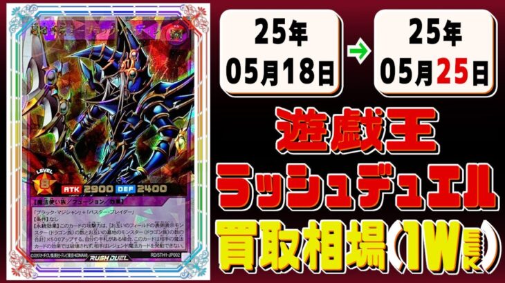 《160枚》ラッシュデュエル 買取相場(週)｜05月25日 ＜100円以上騰落＞ #遊戯王ラッシュデュエル #ラッシュ #遊戯王