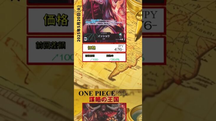 【ワンピースカード】謀略の王国 最新相場まとめ 2025.5.20【相場】 #ワンピースカード #ワンピースカード相場 #謀略の王国