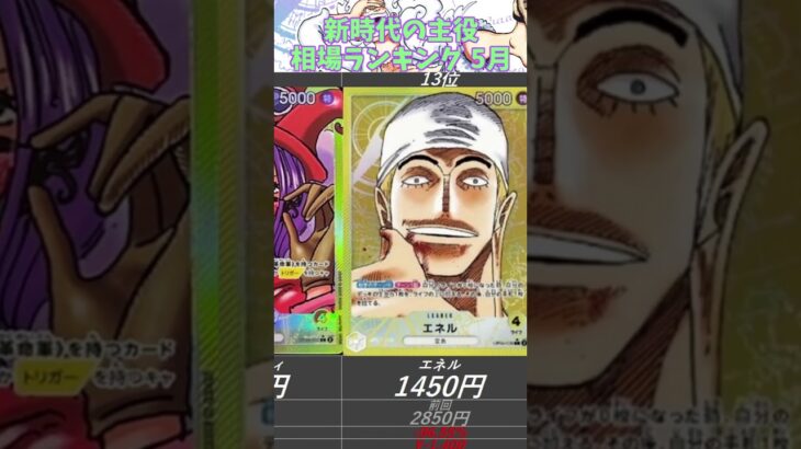 【ワンピースカード】新時代の主役  相場ランキング 5月