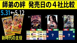 5/31 謀略の王国 5.12から5.31価格の動き ワンピースカード ワンピカード 相場 師弟の絆 新弾発売日