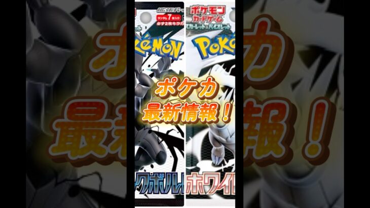 【ポケカ】新パック『ブラックボルト・ホワイトフレア』の発売が発表！新要素も！？　#842