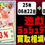ラッシュデュエル 買取相場《153枚/週》｜06月22日～06月29日 ＜100円以上騰落＞ #遊戯王ラッシュデュエル #ラッシュ #遊戯王 #進撃のアクセルロード