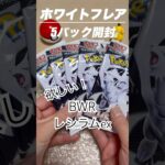 【ポケカ新弾】ホワイトフレアを5パック開封！レシラムex BWRをねらう！