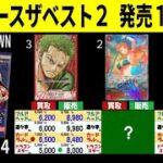 6/24←6/4 ROMANCEDAWN 4社比較 ピースカードザベスト2 発売1ケ月前 ワンピースカード ワンピカード 相場 新弾