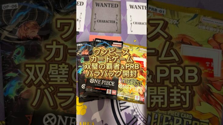 【これって当たり？】ワンピースカード双璧の覇者とザベスト開封！【ONEPIECE CARD GAME】