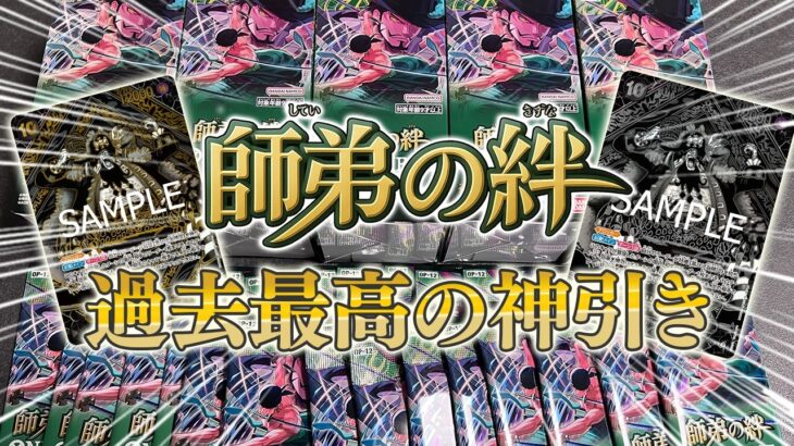 【ワンピースカード】正真正銘の神回！！師弟の絆を開封した結果…！！【開封動画】