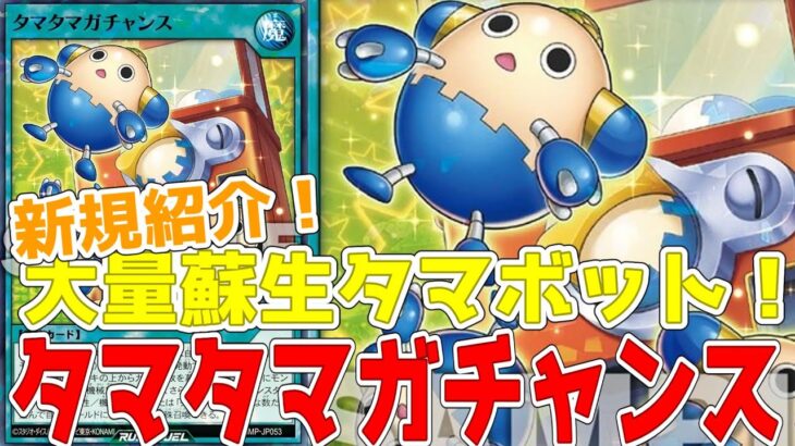 【ラッシュデュエル】新規紹介！タマタマガチャンス！タマボットを好きな数蘇生！地属性機械族レベル７も蘇生できるぞ！【遊戯王】