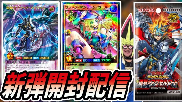 ラッシュデュエル新弾で激レアブラックマジシャンを引きたい決闘者【遊戯王ッシュデュエル/進撃のアクセルロード】