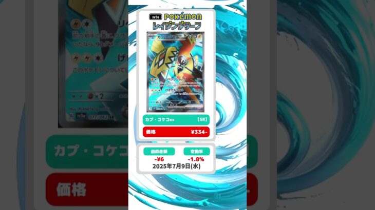 【ポケカ】レイジングサーフ 最新相場まとめ 2025.7.9【相場】#ポケカ #ポケカ相場 #レイジングサーフ