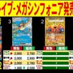 7/22 黒炎の支配者 メガブレイブ メガシンフォニア 新弾発売10日前 販売買取価格 ポケカ ポケモンカード 4社比較 新弾 相場