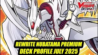 Rewrite Nubatama –  Cardfight Vanguard Premium Deck Profile July 2025