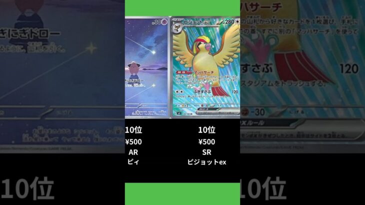 【ポケカ】黒炎の支配者の高額ランキングTOP20【ポケモンカード】【2025-07-09】 #shorts