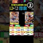 [②/3] 8.20←7.21 受け継がれる意志発売3日前の双璧の覇者 4社比較 販売買取 受け継がれる意志 ワンピースカードザベスト2 ワンピースカード ワンピカード 相場 新弾