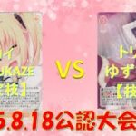 【ヴァイスシュヴァルツロゼ】【対戦動画】 カイ 選手(HARUKAZE宝枝) vs トリ頭 選手(ゆずソフト枝扉)【8/18 WSロゼ公認大会決勝】
