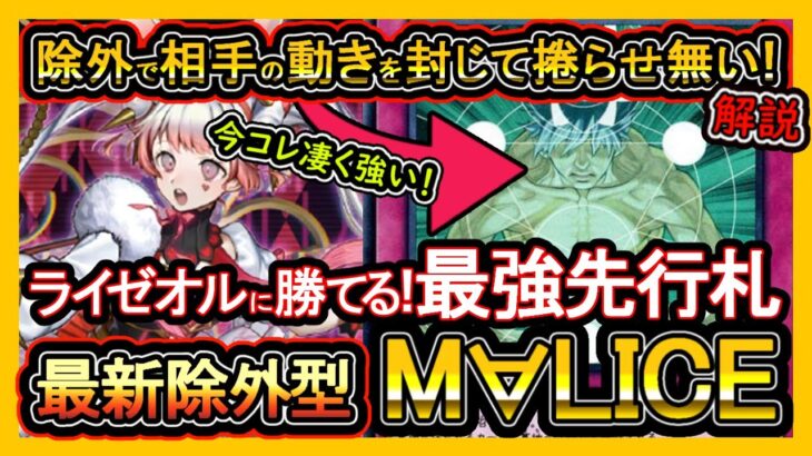 【マリス】ライゼオルに勝てる除外型M∀LICEが今超強い！環境最強は先行番長墓地メタ展開【回し方】最強構築【#遊戯王マスターデュエル】実況【#yugioh】