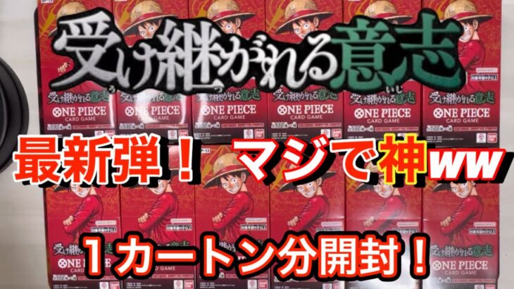 【ワンピースカード】新弾・受け継がれる意志１カートン分開封～！３周年おめでとうww