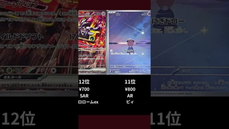 【ポケカ】黒炎の支配者の高額ランキングTOP20【ポケモンカード】【2025-09-08】 #shorts