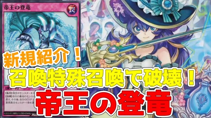 【ラッシュデュエル】新規紹介！帝王の登竜！破壊効果の罠カード！エクスキューティーのコンタクトフュージョンも登場！！【遊戯王】