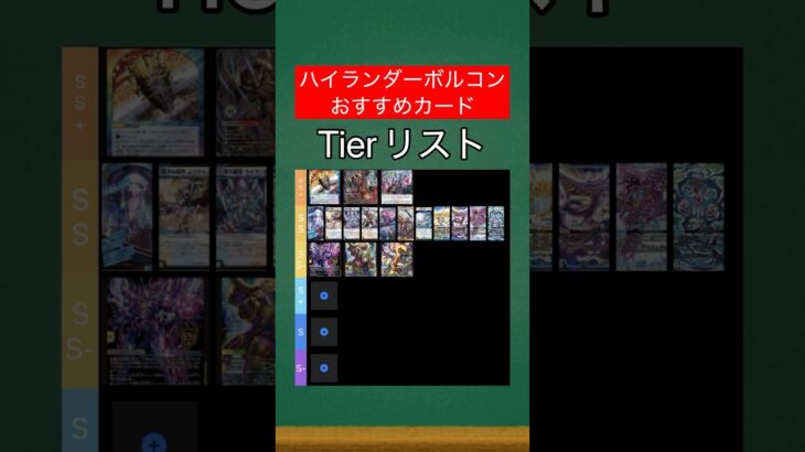 【デュエマ】ハイランダーボルコンTierランク【SS-編】【part1】#shorts