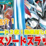 【ラッシュデュエル】新規紹介！エースソードスラッシュ！汎用カード２枚！効果封じに後攻で使える破壊！！！【遊戯王】