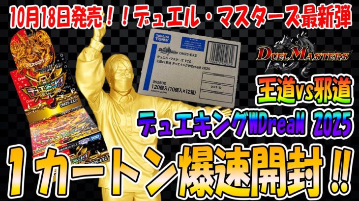 【デュエマ】王道vs邪道 デュエキングWDream2025 1カートン爆速開封！【トレカチャンピオン】