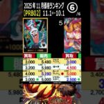 ⑥/6 (PRB02)【発売3ヶ月後】4社価格比較【ワンピースザベスト2】(11/1←10/1) Aワンピースカード ワンピカ 相場 新弾 EB03