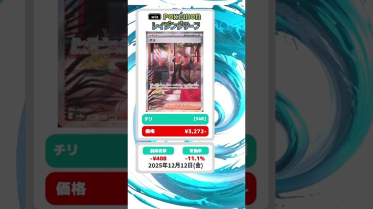 【ポケカ】レイジングサーフ 最新相場まとめ 2025.12.12【相場】#ポケカ #ポケカ相場 #レイジングサーフ