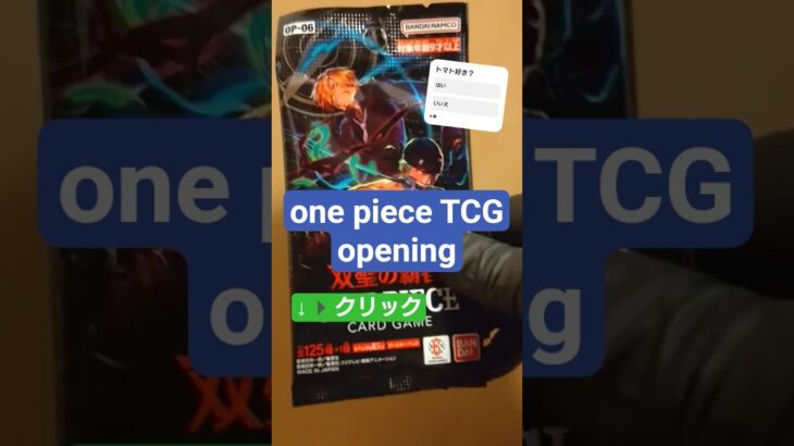 【ワンピースカード開封】双璧の覇者、運命の開封結果は…？ one piece TCG Pack opening #shorts