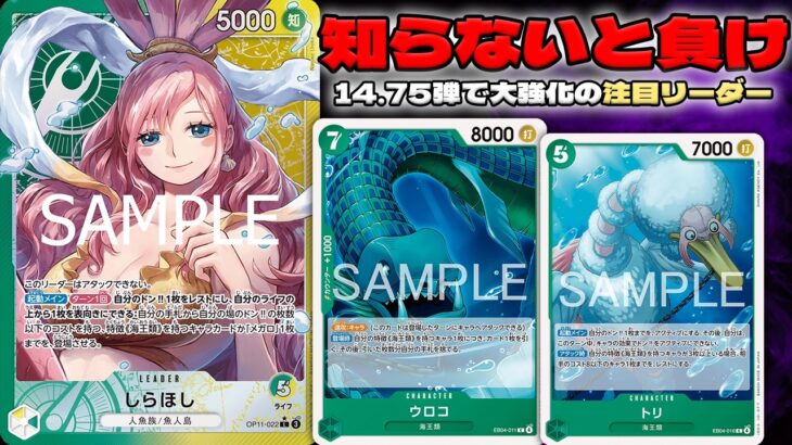 【新弾大強化】 知らないとヤバい！？14 75弾のしらほしが強すぎる！！赤黒サボ vs 緑黄しらほし 【ONEPIECE CARD GAME】