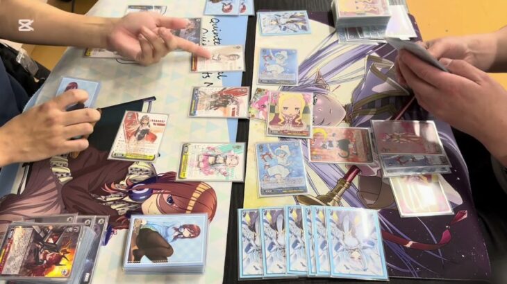 【WS/ヴァイスシュヴァルツ】第7回餅CS予選1回戦 勝利の女神 NIKKE VS Re.ゼロから始める異世界生活【CS対戦動画】