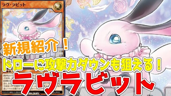 【ラッシュデュエル】新規紹介！ラヴラビット！ドローに攻撃力ダウンも狙えるラヴ！！！【遊戯王】
